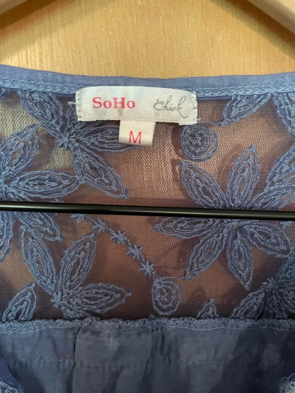 Soho Chick Lace Open Slit Boho Hippie Festival Sleeveless Top Size M - Picture 5 of 8